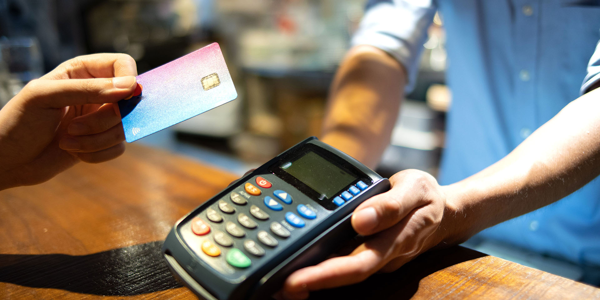 Credit card payment machine